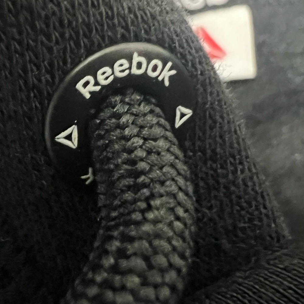 Reebok Classic Delta CVC Fleece Black Pullover Hoodie - Picture 6 of 12